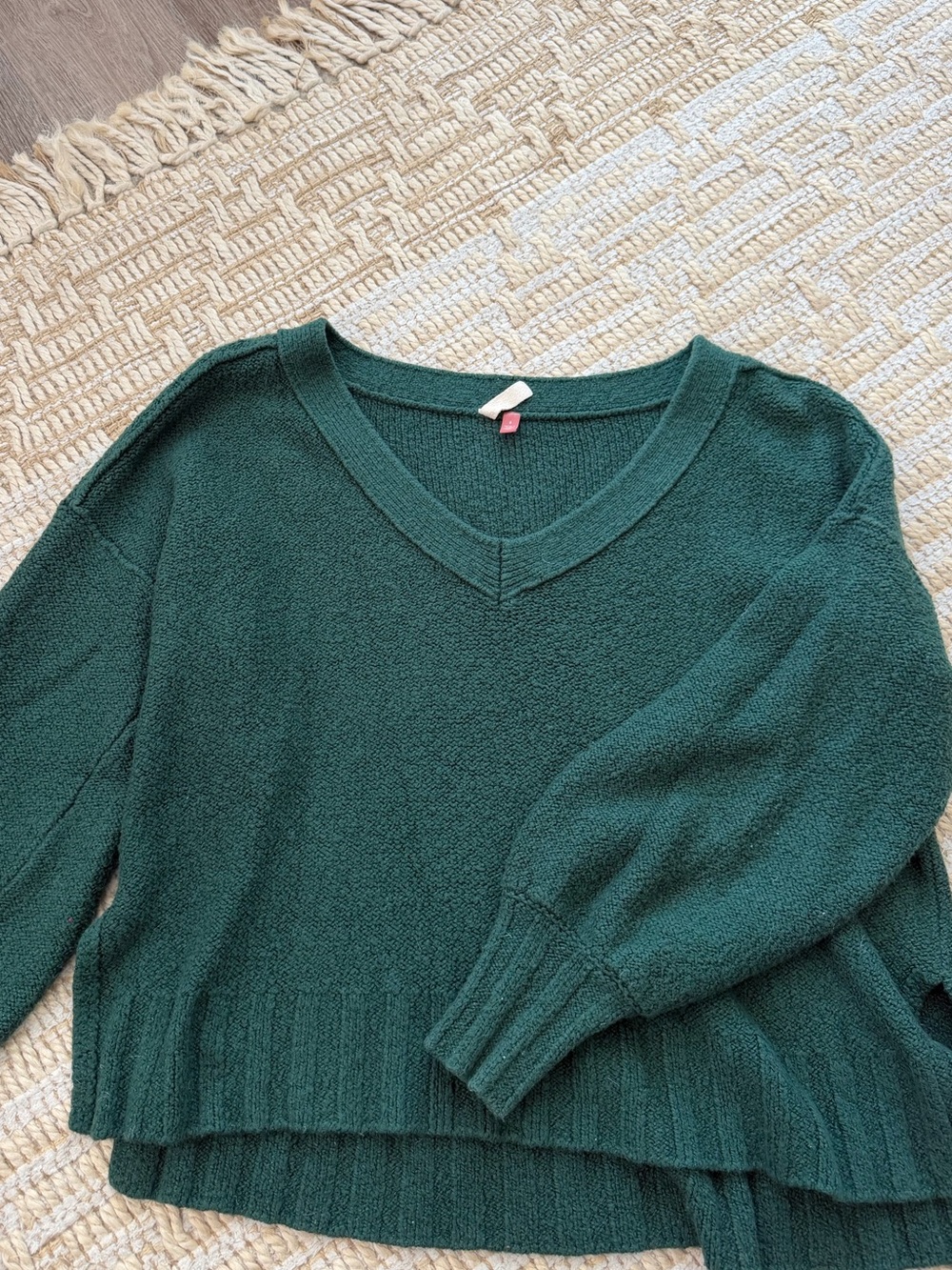 Pilcro Deep Green Slouchy Sweater